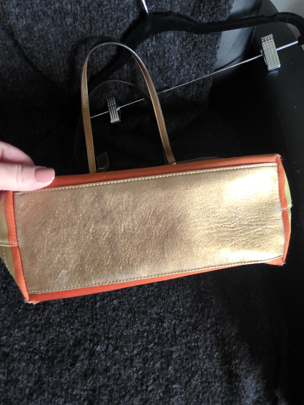 Coach Multicolor Legacy Stripe Tote Bag - Gold Trim - Picture 12 of 15